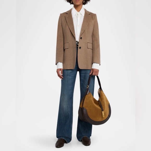 Polo ID Suede Large Shoulder Bag - Picture 10 of 15